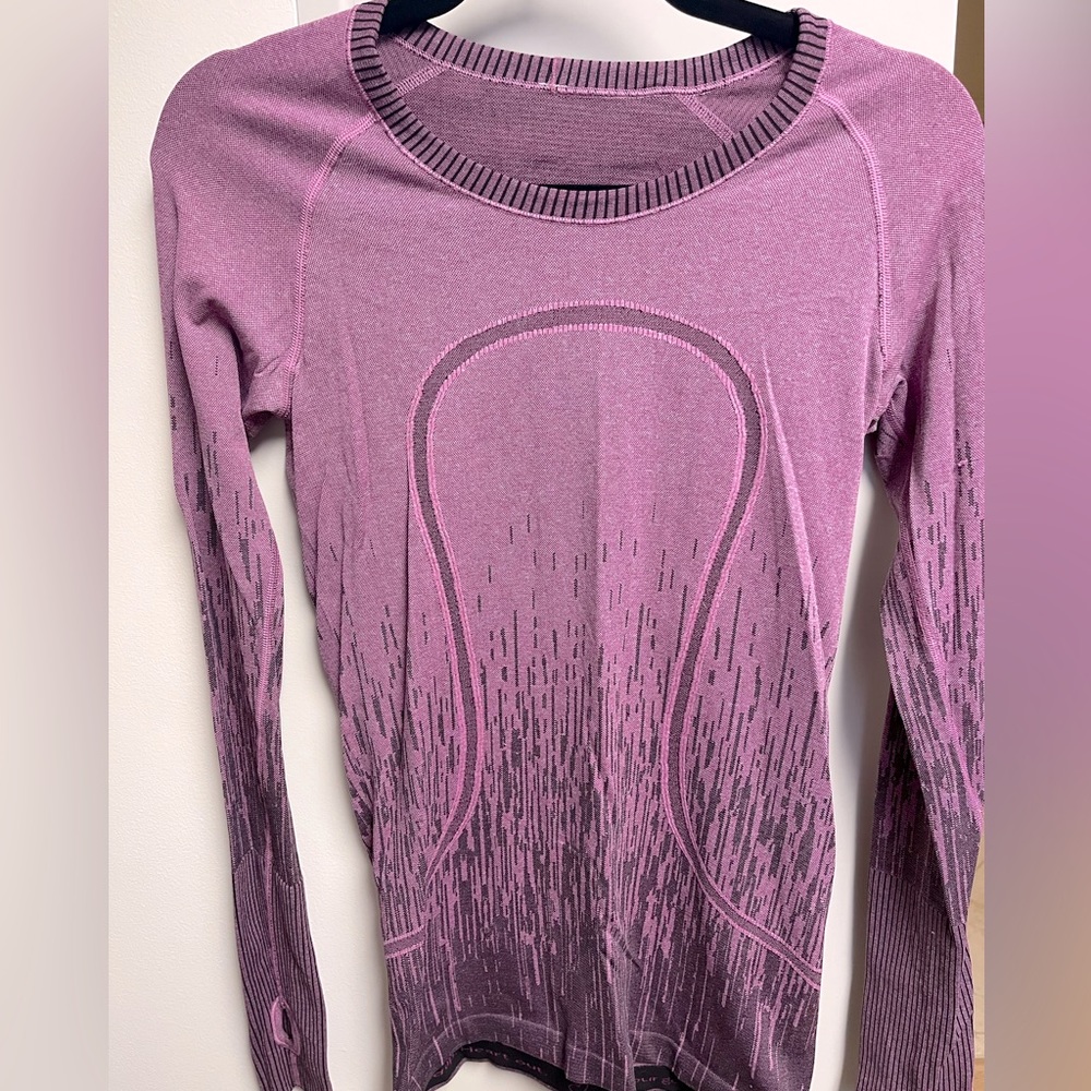 Lululemon purple long sleeved top